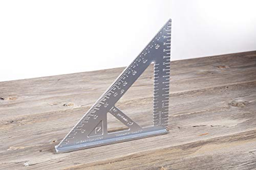 Angle de butée en aluminium en centimètres Équerre universelle Longueur de côté 17,5 cm (pour le travail du bois et du métal)