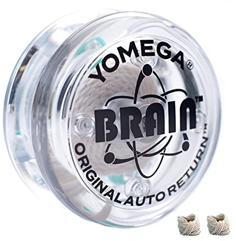 Yomega The Original Brain - Yoyó Profesional para niños y Principiantes, yoyó de Retorno automático Ideal para Trucos de Cuerda + 2 Cuerdas Extra