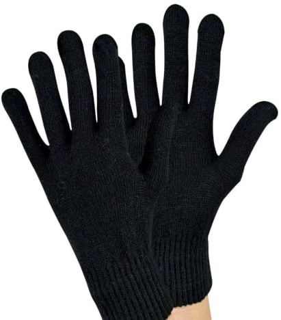 Sock Snob - Ladies/Womens Knitted Winter Warm Magic Thermal Wool Gloves for Cold Weather