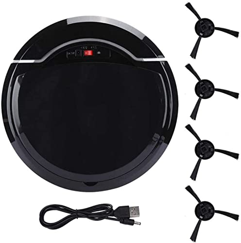 BLLBOO Aspirapolvere Robot, aspirapolvere intelligente, aspirapolvere scopa robot, macchina per la pulizia dei pavimenti, caricatore USB DC5V