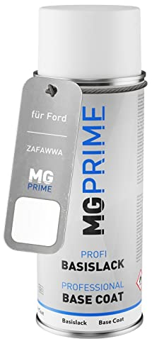 MG PRIME Autolack Spraydose für Ford ZAFAWWA / PNZAD0 / 4 Diamond White/Diamant Weiss Basislack Sprühdose 400ml