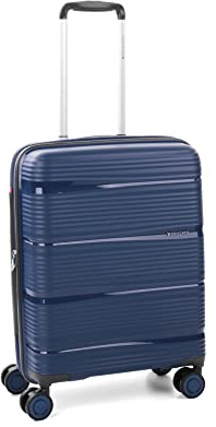 Roncato R-LITE trolley cabina 55 cm, espansibile, con sistema di chiusura TSA - blu notte