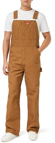 Dickies, Homme, SALOPETTE CLASSIQUE, MARRON RINÇÉ, 34W / 32L