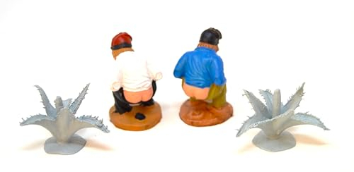 2 x fratelli Figura presepe nascosta da 5 cm. trova la figura natalizia. l'uomo che fa la cacca. figurina cagando. set di scena di natività, figure, gesù. 3 Re. modelli in scala