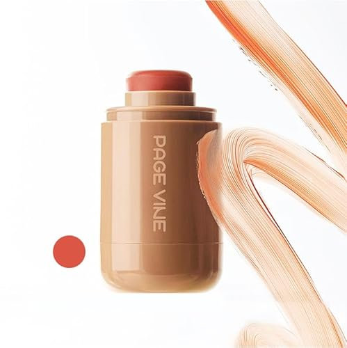 Pocket Blush Stick,3-in-1 Aufbaubarer,Natürlicher,Matter Rouge-Stick Für Wangen,Augen Und Lippen,Feuchtigkeitsspendende Formel,Nicht Fettend,Hält Den Ganzen Tag,Einfache Anwendung (04#Freckle)