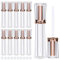 Lippenstifthülsen Leer, 10 Stück 4ml Transparente Lippenstift Tubes Lippenbalsam Behälter, Wiederverwendbar Leer Lippenpflegestift Nachfüllbar mit Stift für DIY Lipgloss, Kosmetik