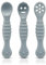 3-teiliges Babylöffel-Set für Babys ab 4 Monaten – weiches Silikonbesteck zum Beißen und Füttern, flexible Zahnungshilfe mit Sicherheitskante, BPA-freier Babylöffel, unverzichtbares Essenszubehör