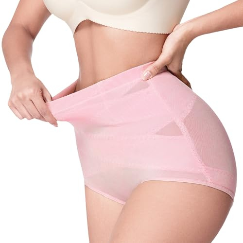 Annsuki Women Tummy Control Knickers,Body Shaper for Women High Waist Slimming Underwear Butt Lifter Pants Nude