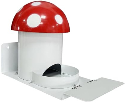 Fenteer Comedero para Ardillas versátil con Forma de, fácil de llenar, práctico y Resistente al Viento, de Hierro, Ideal como estación de alimentación