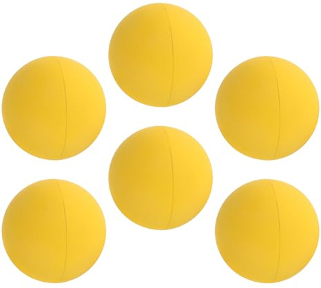 Healvian 6 Pezzi 6 Palline da Racchetta Professionali per Racquetball in Gomma ad Alto Rimbalzo, Palla da Allenamento per Migliorare Reazione e Coordinazione, per Giochi al Chiuso e