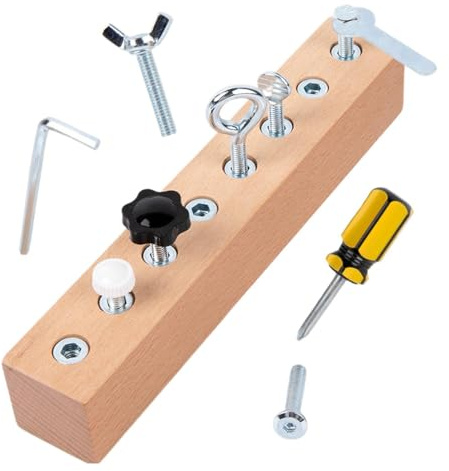 Kit di viti per bambini - Pannello di allenamento per bulloni di grandi dimensioni, gioco di assemblaggio educativo di giocattoli per lo sviluppo della motricità fine | Set da gioco coordinato mu