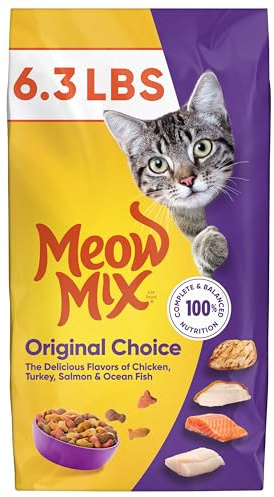 Meow Mix Original Choice Dry Cat Food, 6.3 Pound Bag