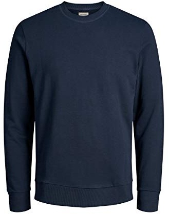 JACK & JONES Jjeholmen Sweat Crew Neck Noos, suéter Hombre, Azul (Navy Blazer Fit: Reg Fit), Medium