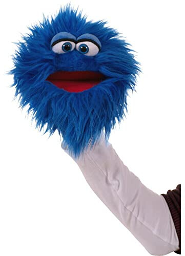 Living Puppets W806 Marionnette à Main pour Adultes et Enfants Bleu Taille 20 cm Lavage à la Main