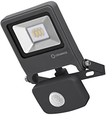 LEDVANCE LED Fluter, Leuchte für Außenanwendungen, integrierter Bewegungssensor, Kaltweiß, 125,0 mm x 101,0 mm x 29,0 mm, ENDURA FLOOD