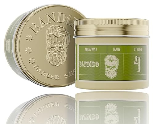 Bandido Aqua Cera No.4 Verde 125ml | Cera per capelli opaca uomo | Cera opaca per capelli | Aspetto naturale | Cera per capelli uomo - pasta opacizzante
