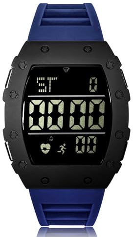 CIVO Uhr Herren Digitaluhr Sportlich Chronographen Blau Männer Uhr LED Wasserdicht Digital Armbanduhr Herrenuhr Stoppuhr Alarm Datum Gummi