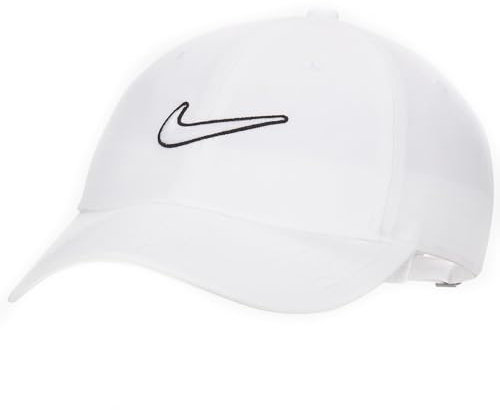 Nike Club Unstrukturierte Swoosh-Cap, White/White, FB5369-100, M/L