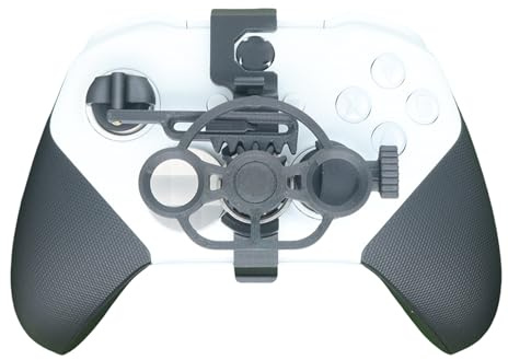 SHEAWA 3D Mini Steering Wheel Controller for Xbox One S X Elite 2,Gaming Racing Accessory,Carbon Fiber Design,Compatible with Xbox One S X Elite 2 Controllers