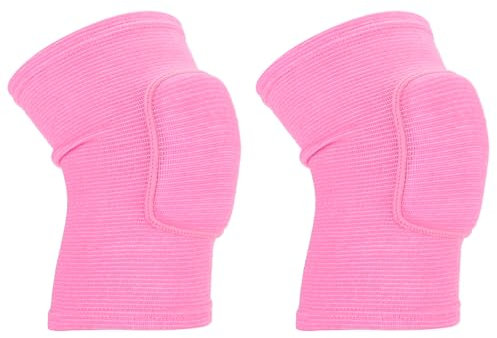 PATIKIL Rodilleras Protectoras Tamaño L 2 Piezas Rodilleras de Espuma para Voleibol Rodilleras de Esquí Transpirables Rodilleras para Danza Fútbol Baloncesto Entrenamiento Rosa