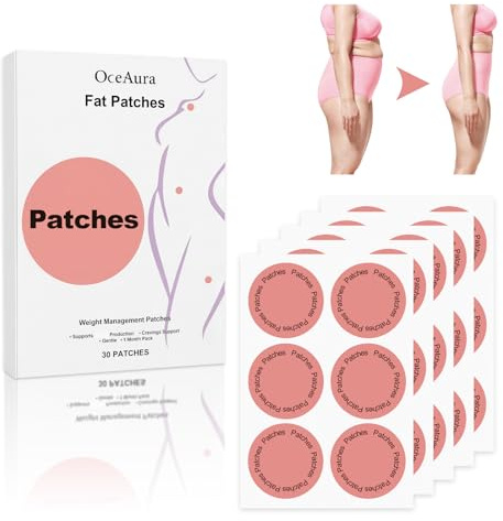 30 Piezas Parche Para Ombligo,Autoadhesivas abdominal Parches,Fácil De Usar Y Cómodo,Para la mayoría de las personas