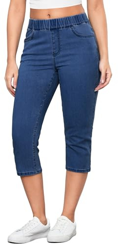 Roskiky Lounge Pants Women Ladies Leggings Capri Pants for Women Darkness Blue L