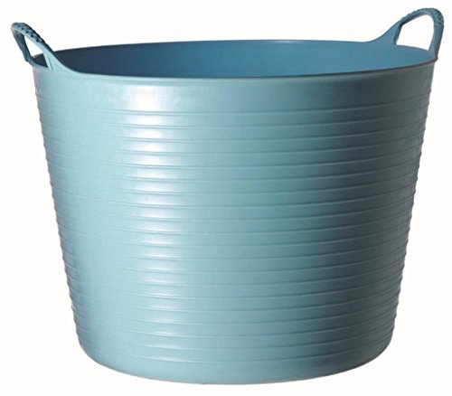 Tubtrugs 42L Large Flexible 2-Handled Recycled Tub, Sky Blue
