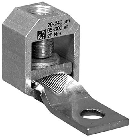 GSAB Elektrotechnik V-Anschlußklemme 50-240 qmm 99.00.009, Silber, Eisen, ELECTRICAL_PARTS, terminal block, Anschlußklemme