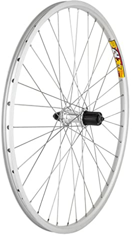 WheelMaster Rear Wheel - 26 x 1.5, Double Wall, 8-Speed, Quick Release, 36H, All Silver