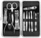 LaRoc 12pc Manicure & Pedicure Set - Nail Clippers, Cuticle Remover - Luxurious Face, Foot, Hand Nail Care Kit - Pedicure Sets for Feet, Mens Grooming Kits & Manicure Set for Women