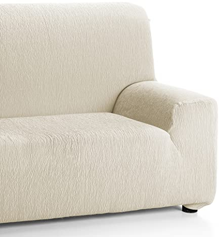 Martina Home Emilie 2 Seater Elastic Sofa Cover, Ivory White, DP, 120 -170