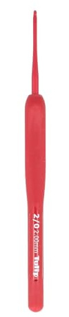 Tulip Etimo Red Ganchillo Softgrip 2.00mm - 1 Unidad
