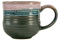 Grande tasse à café en céramique - 600 ml - XXL - En faïence - Avec dégradé de couleurs - Tasse à cappuccino - Grande tasse à thé avec anse - Pour bureau et maison