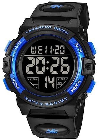BEN NEVIS Orologio da Polso Orologi Sport per Bambini Digitale Multifunzione Impermeabile LED Luce Allarme Calendario Data con Cinturino in Silicone