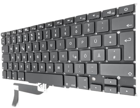 T-ProTek DE Tastatur Keyboard mit Beleuchtung kompatibel für MacBook Pro 15 Mid 2014, A1398, EMC 2876