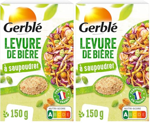 Gerblé Levure Diététique Ã€ Saupoudrer, Super-aliment, Source Naturelle De Protéines, Riche En Vitamine B1, B2 Et B9, 1 Boîte, 30 Portions, 150g, 199650 (Lot de 2)