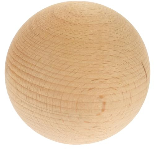 Ciieeo Palline di Legno Grezza Mini Sfera Palle di Legno Naturale Non Finite per Progetti Fai da Te e Decorazioni Artigianali Bordi Lisci e Superficie Facile da Dipingere