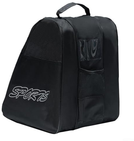 Besttoolifes Schlittschuh-Tasche, atmungsaktive Rollschuh-Tasche zum Tragen von Rollschuhen oder Schlittschuhen, Oxford-Stoff, Rollschuhzubehör, Skatetasche für Kinder, Herren, Damen, Erwachsene,