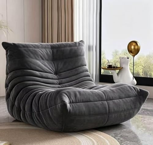 Poltrona a sacco – Divano gigante in memory foam per adulti e ragazzi, seduta super morbida per soggiorno, camera da letto, giochi e lettura