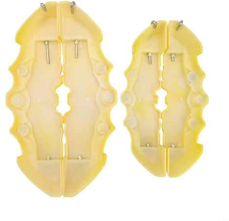 Usual Yellow ABS Brake Caliper Covers Kit 4pcs Front Rear Heat Resistant for 14-17 Inch Wheels Car Truck Disc Dust Protection