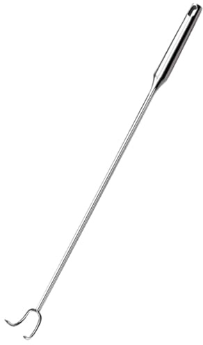 FOMIYES Gancio per Carne in Acciaio Inossidabile Robusto da Barbecue e Campeggio, Pinza per Alimenti da Ristorante, Accessorio Versatile per Grigliate, Feste e Macellerie, Utensile Cucina