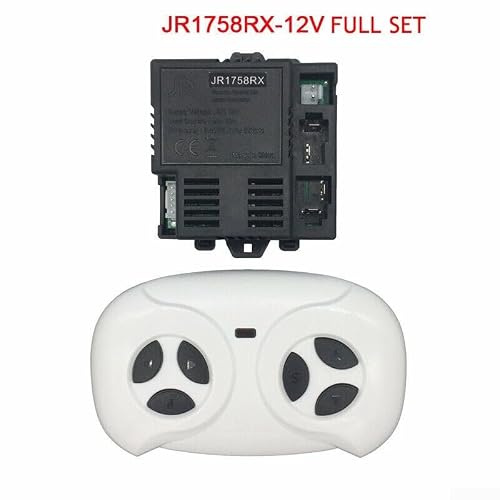 Juego de control remoto y receptor de coche eléctrico para niños, transmisor inalámbrico de 12 V y 6 V, pieza de repuesto para vehículos de juguete para niños, compatible con la serie JR-For (JR1758