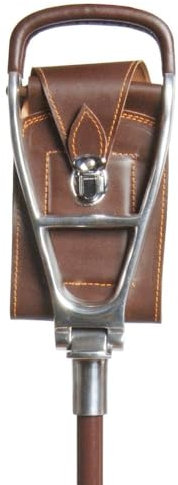 Bastone con seduta in pelle per tiro