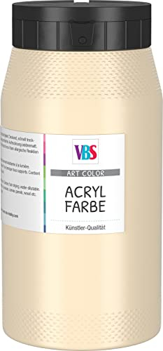 VBS Acrylfarbe 500ml versch. Farben Lösungsmittelfrei Elfenbein