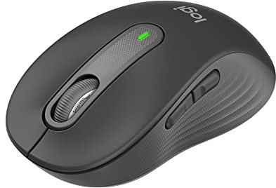 Logitech Signature M650 Wireless Mouse - for Small to Medium Sized Hands, 2-Year Battery, Silent Clicks, Customizable Side Buttons, Bluetooth, Multi-Device Compatibility (Graphite)