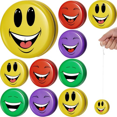 Sotiff 20 Pack Yo Yo Bulk Operation Bulk Items Classroom Party Favors Colorful Designs Party Favors Bag Stuffers Return Gifts for Birthday, Back to School Theme Parties