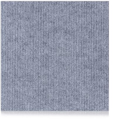 ZOFUN 50 Pcs Carpet Tiles Grey, 30 x 30 cm Self Adhesive Carpet Tiles Anti-Slip, Easy Peel and Stick Carpet Tiles, Hard Wearing Flooring Carpet Tiles for Bedroom Living Room Office