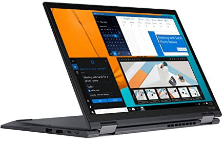 Lenovo ThinkPad X13 Yoga Gen 1 13,3 Zoll Touch Display Intel Core i5 10210U 512GB SSD Festplatte 16GB Speicher Windows 11 Pro inkl. Digitizer Stift Notebook Laptop (Generalüberholt)