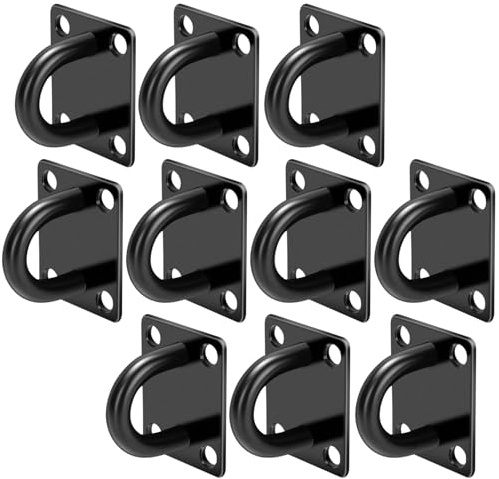 CINGHIA 10 Piezas Gancho Techo,Anclaje Pared,Gancho Pared,Ganchos de Techo para Colgar Redes,Cuerdas,Hamaca