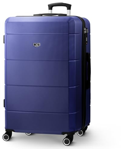 LUGG 28 Inch Jetset Suitcase Hard Shell Case 4 Wheel Travel bag Lightweight ABS Material with TSA Lock Approved for Travel with easyJet, British Airways, RyanAir, Virgin Atlantic, Emirates(75x49x29cm)